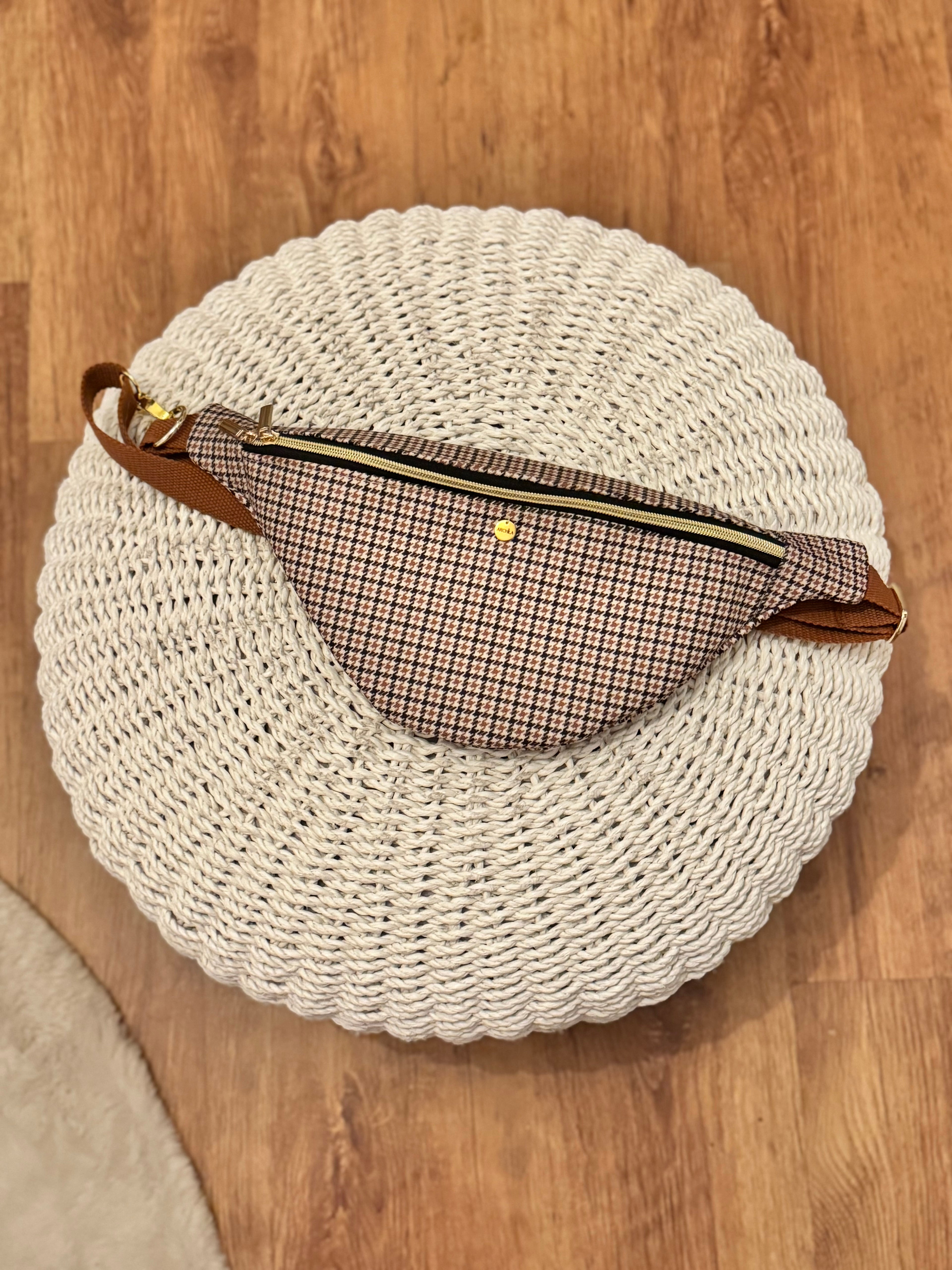 SAC BANANE | PIED DE POULE