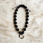 COLLIER PORTE MEDAILLE | BLACK GLAM